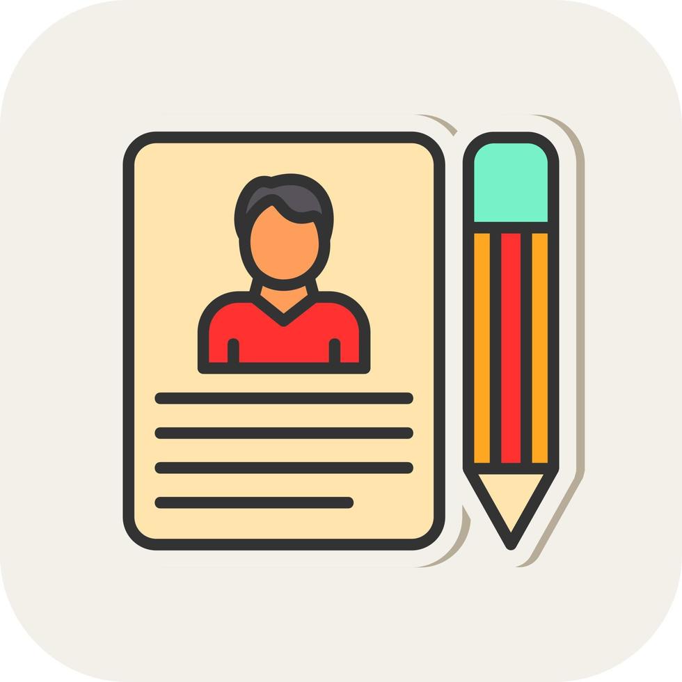 Job Application Vector Icon Design