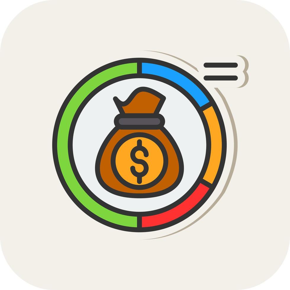 Asset Allocation Vector Icon Design