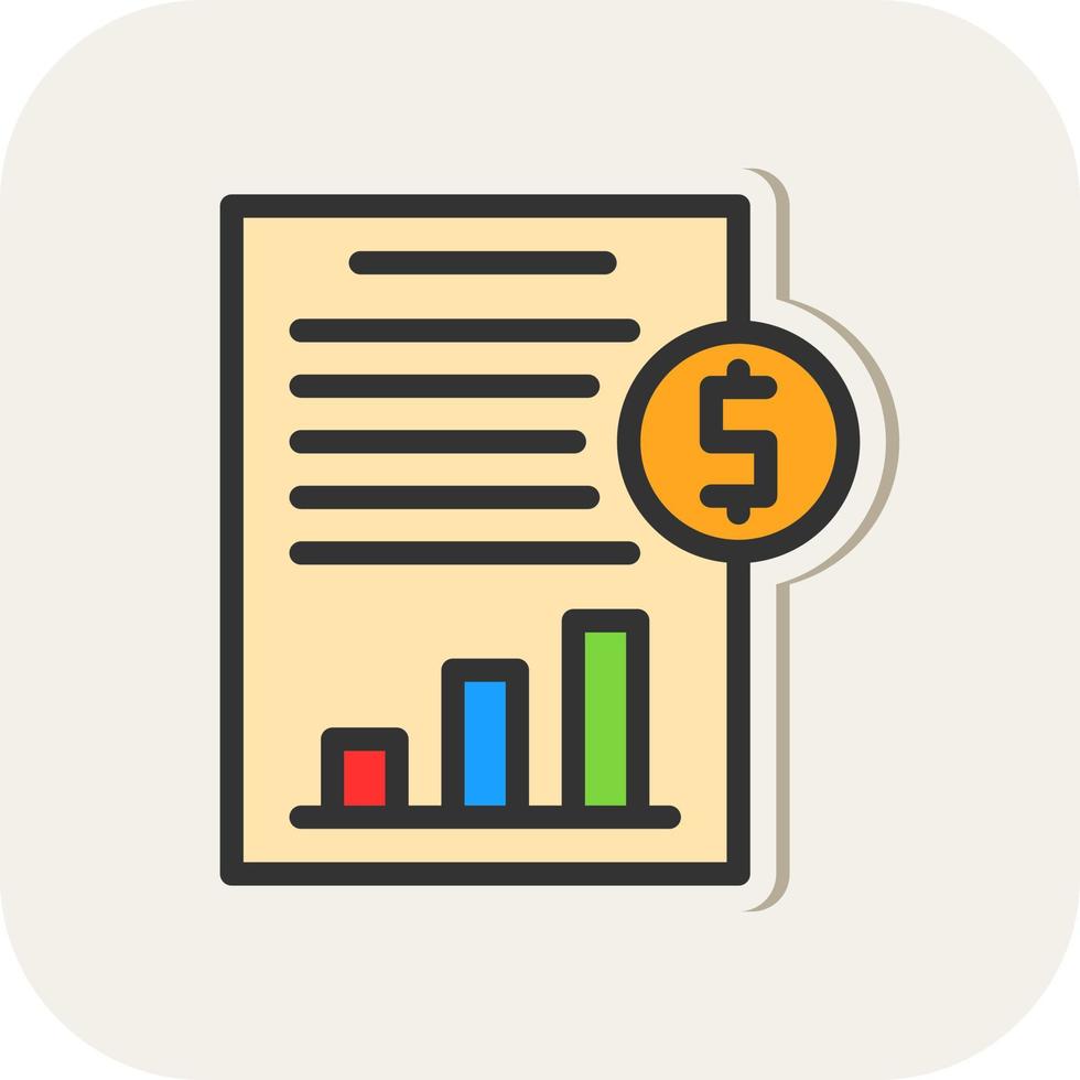 Cash Flow Statement Vector Icon Design