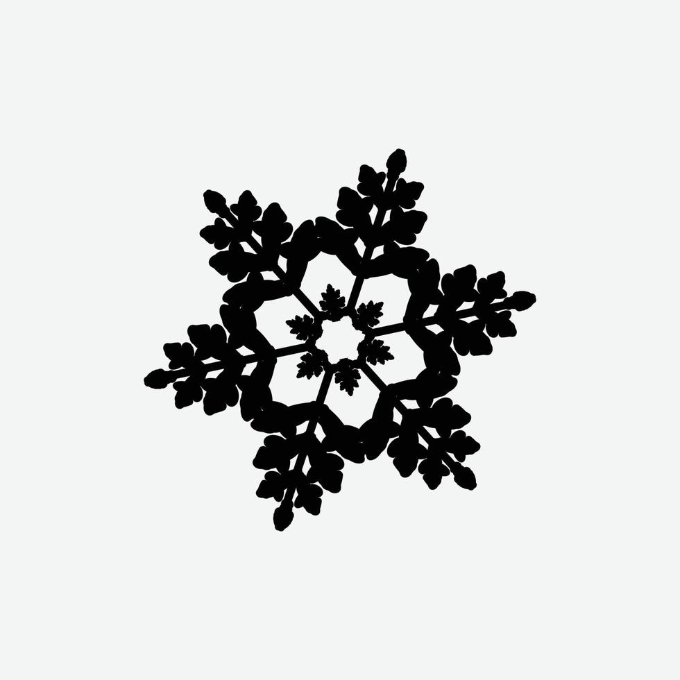 copo de nieve icono .muestra vector. vector