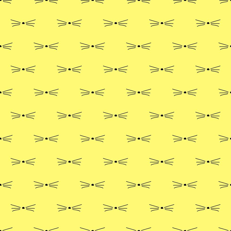 flat cat nose vector isolated on yellow background