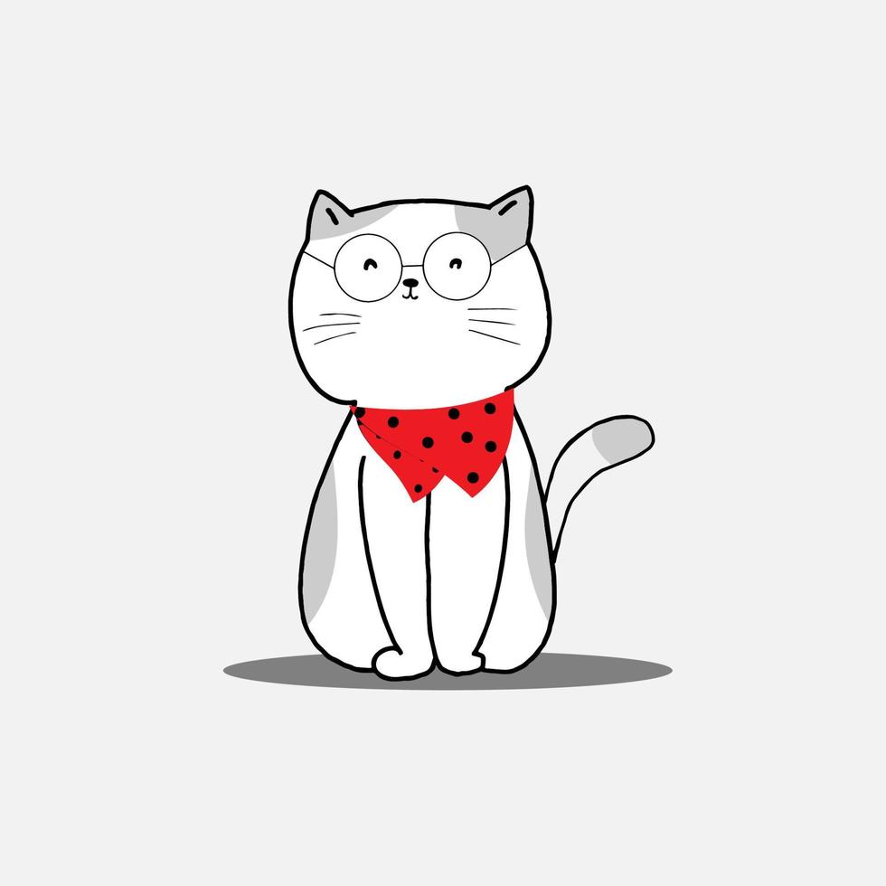 vector de dibujos animados de gato
