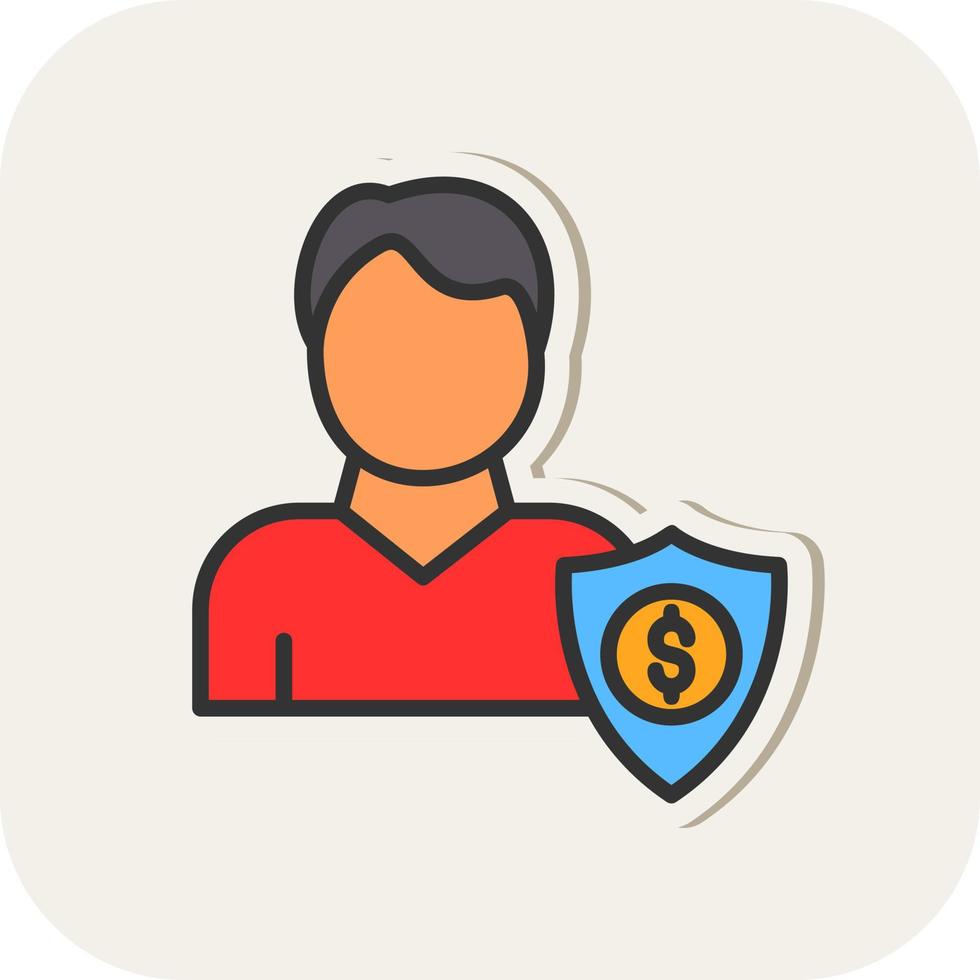 Employer Sponsored Insurance Vector Icon Design