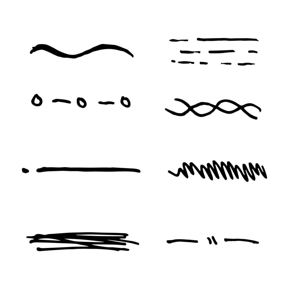 Hand drawn element collection vector