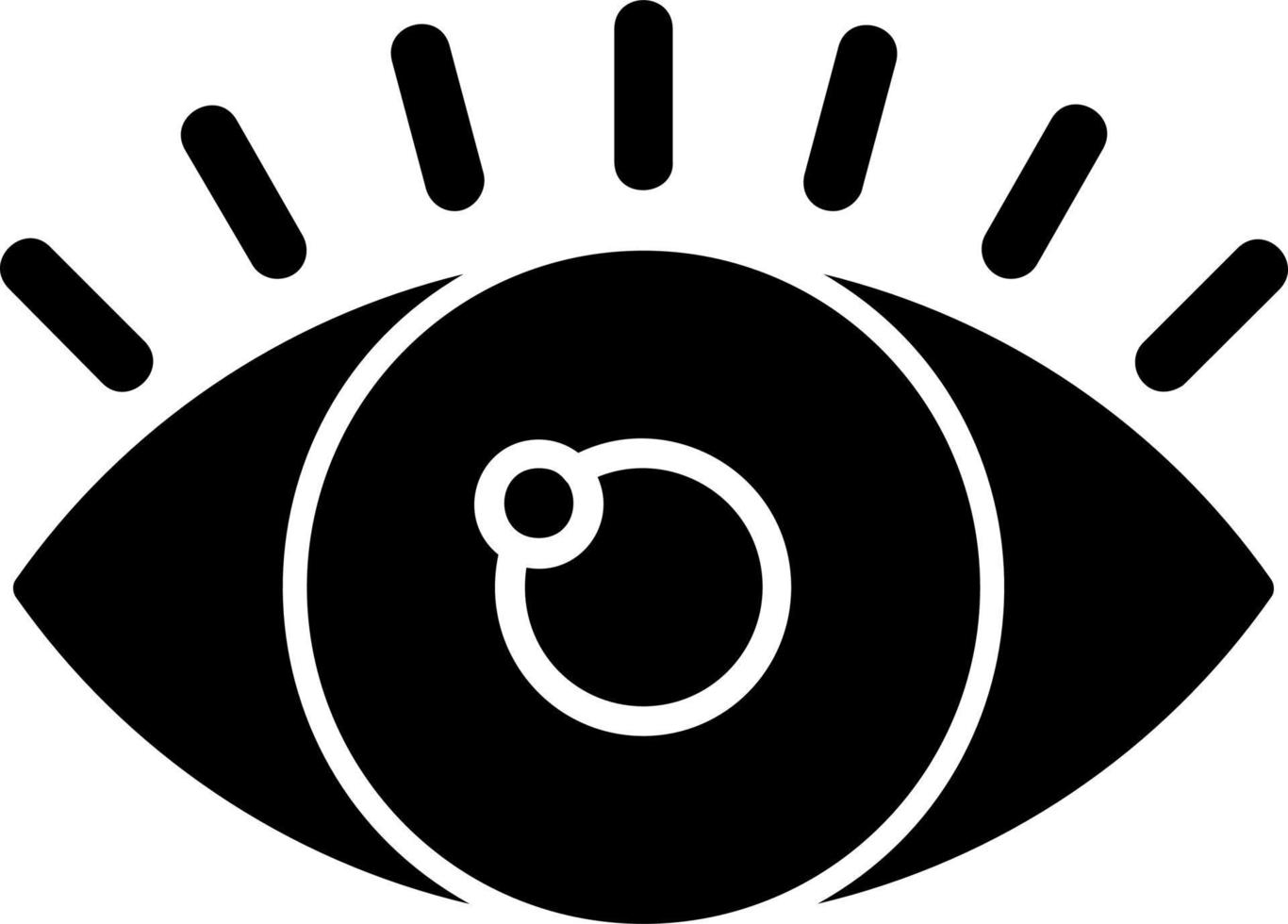 icono de vector de ojo