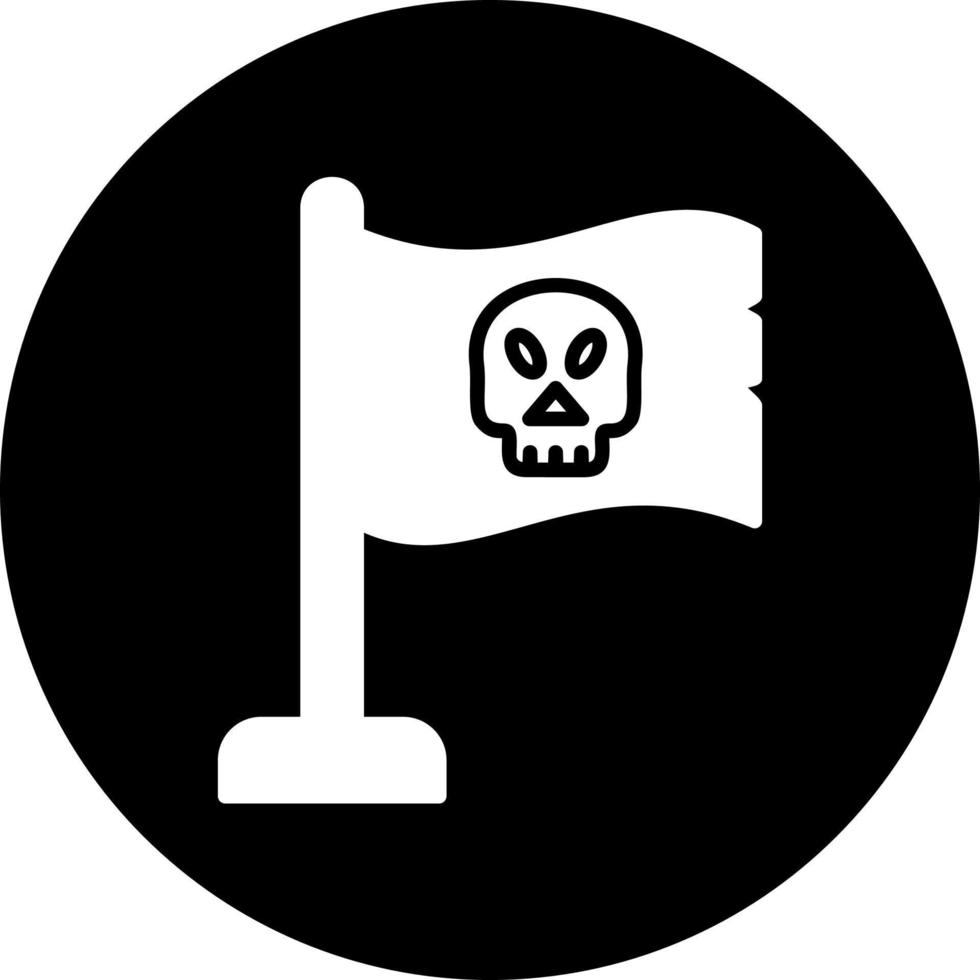 icono de vector de bandera pirata