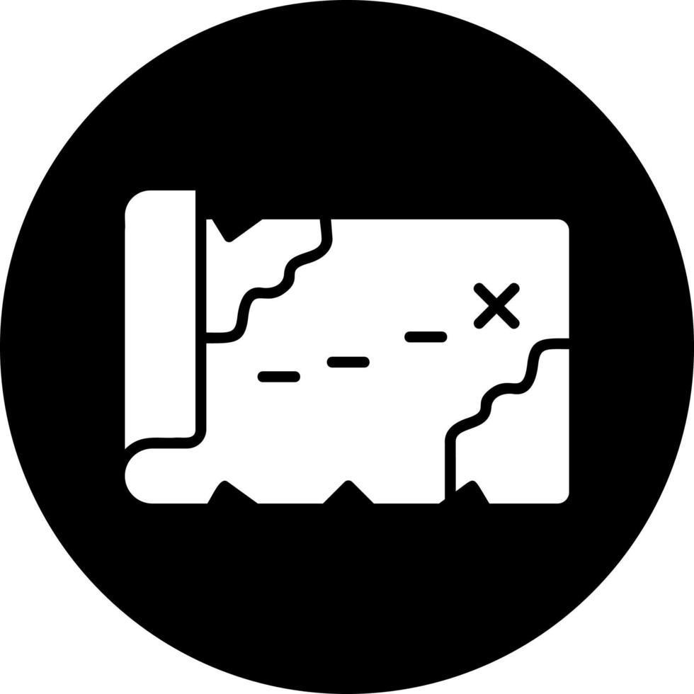 Treasure Map Vector Icon