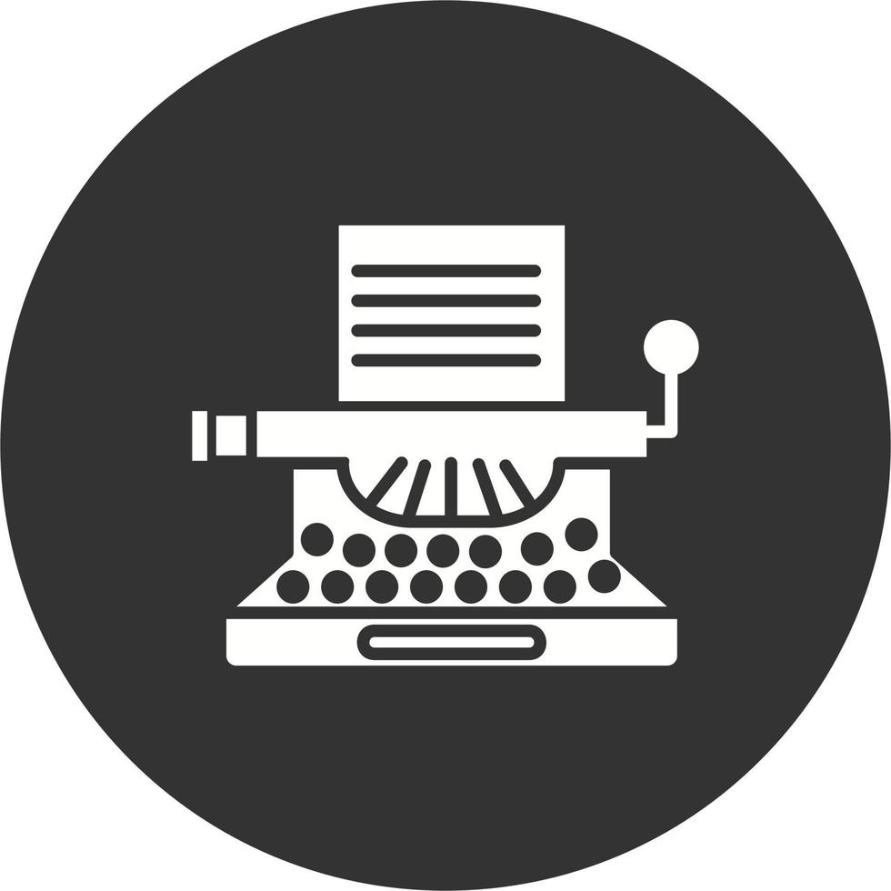 Typewriter Vector Icon