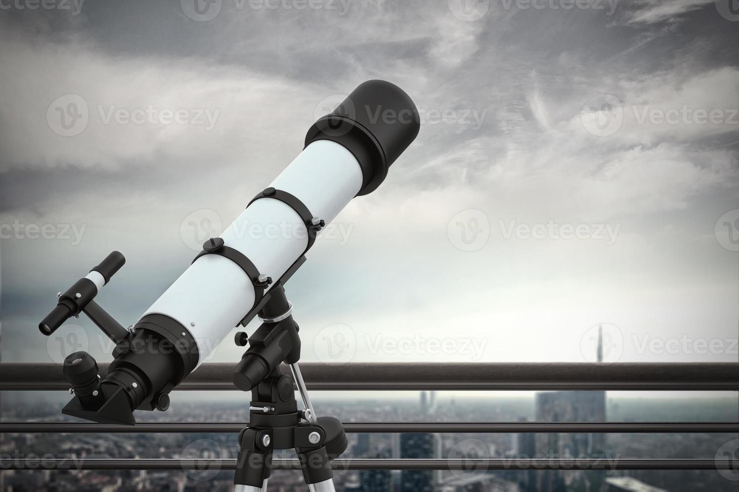 Looking to the future. 3D Rendering photo
