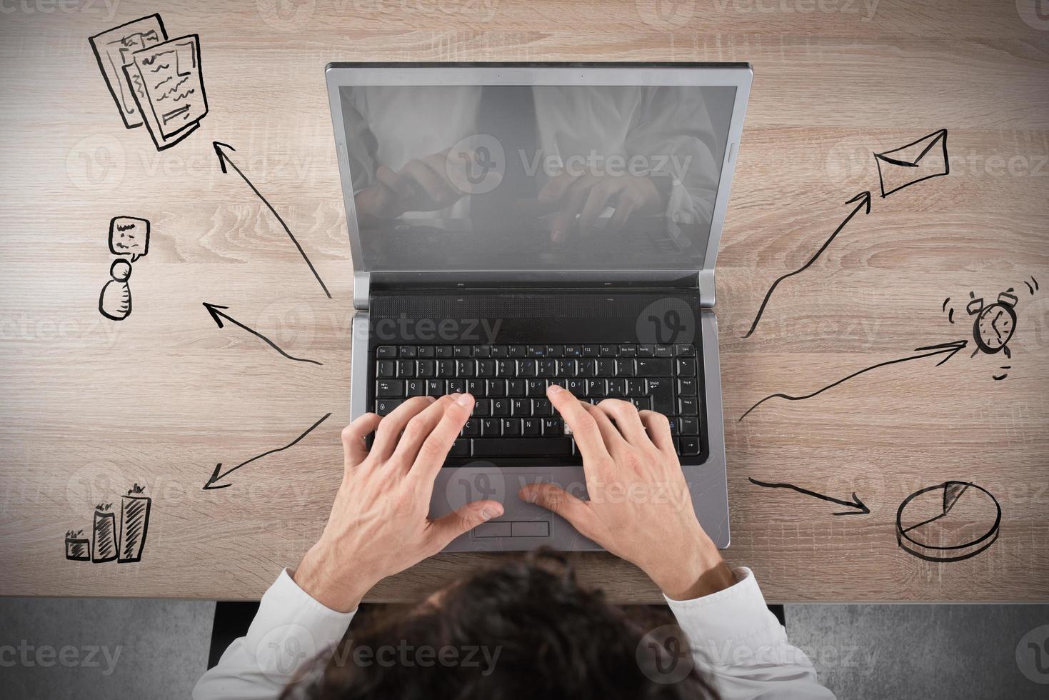 Multitasking business technology photo
