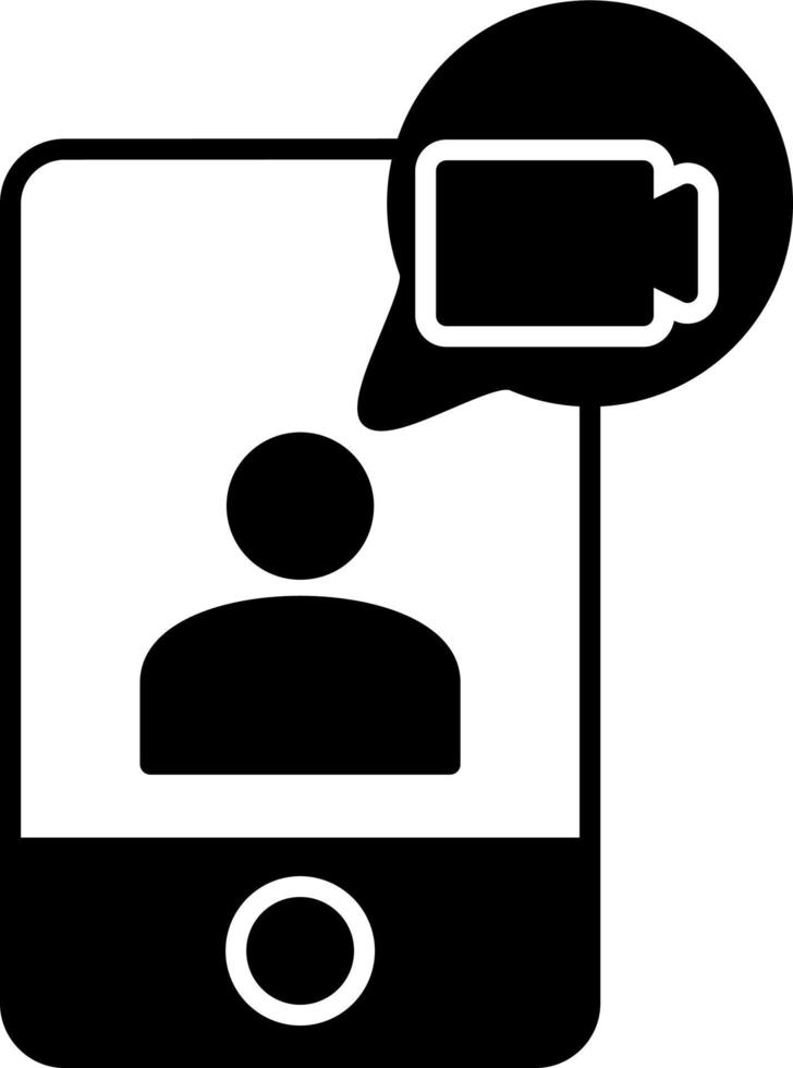 Video chat Vector Icon