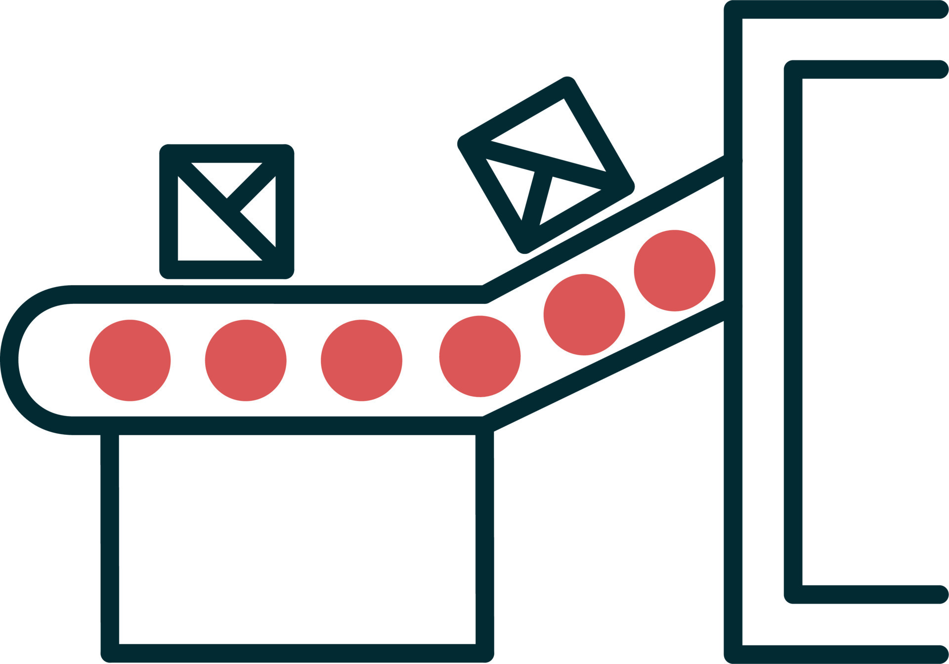 Conveyor belt Vector Icon 20722155 Vector Art at Vecteezy