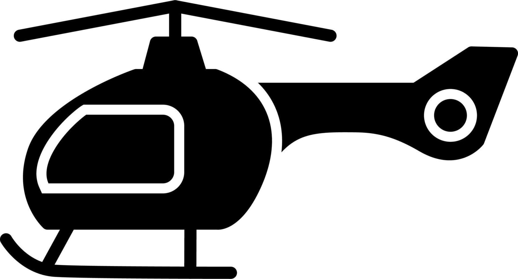 icono de vector de helicóptero