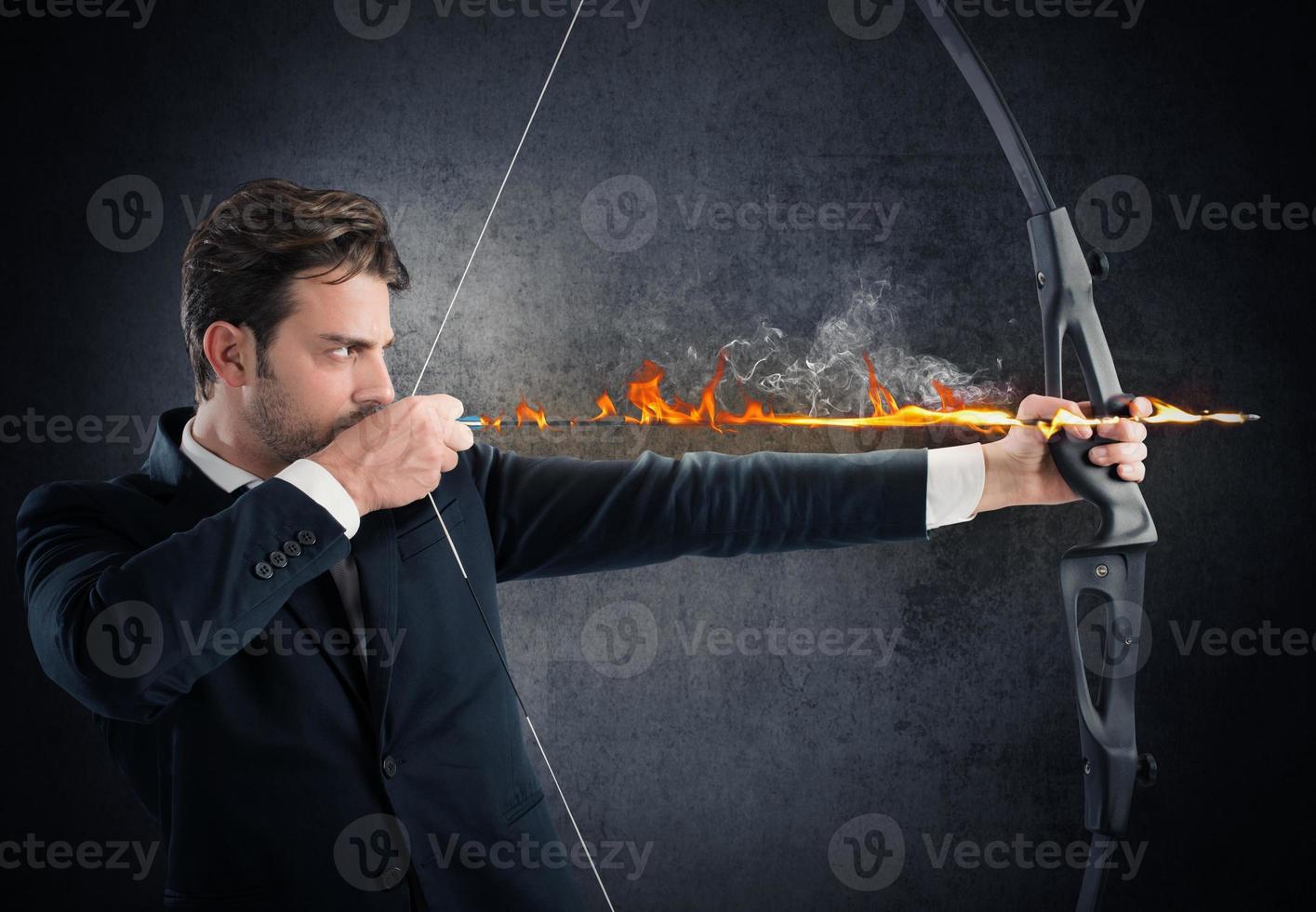 Vigorously hitting the target photo