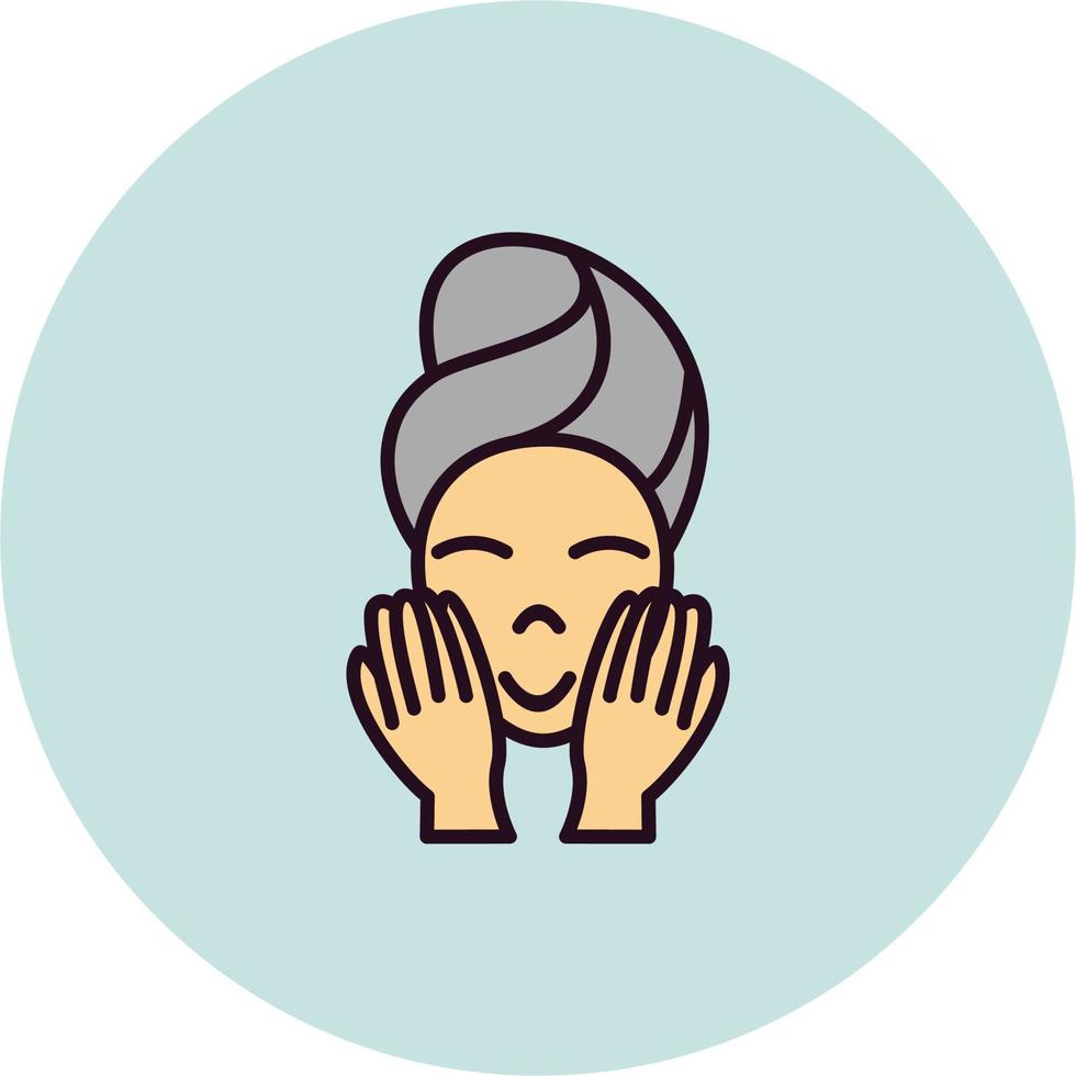 Wash face Vector Icon