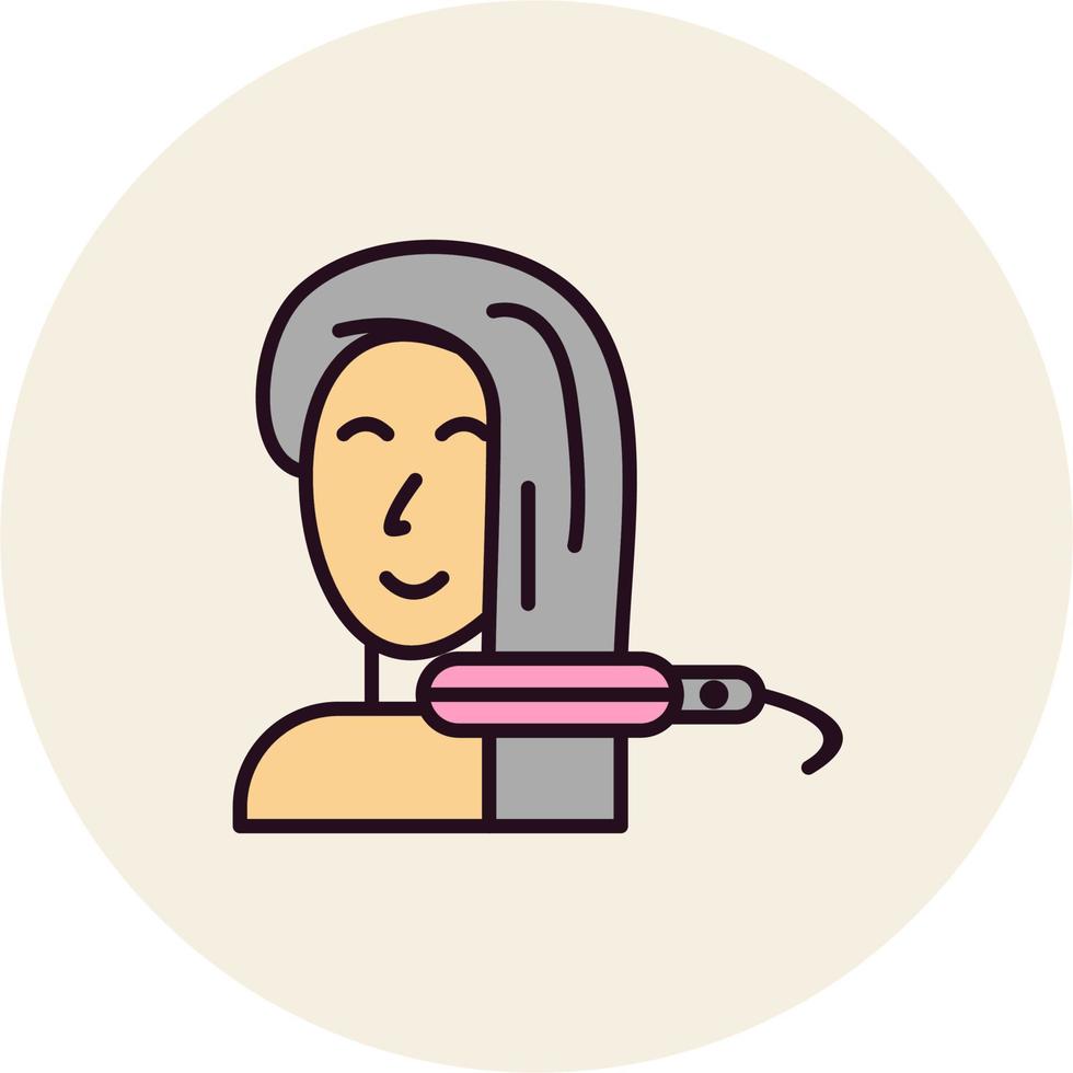 Hair strsightener Vector Icon