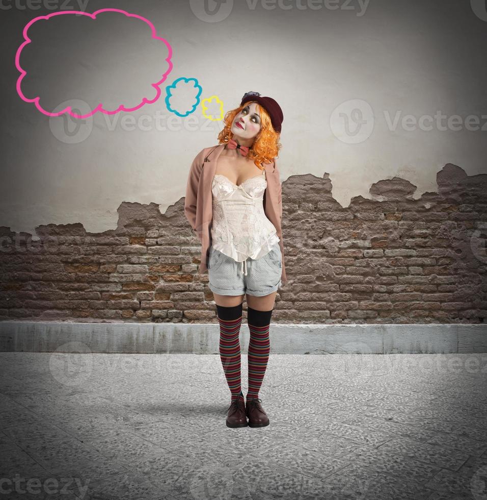 Malicious ironic expression clown 20723272 Stock Photo at Vecteezy