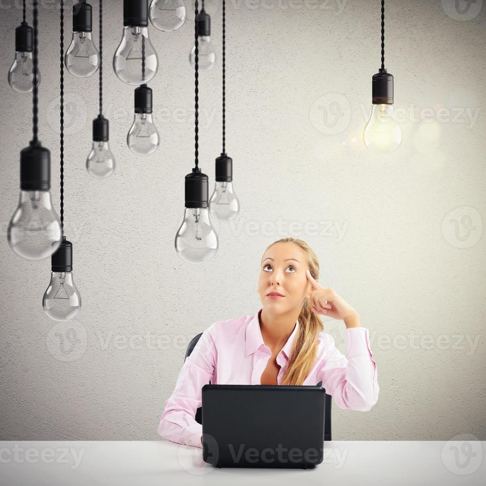 Business brilliant idea photo