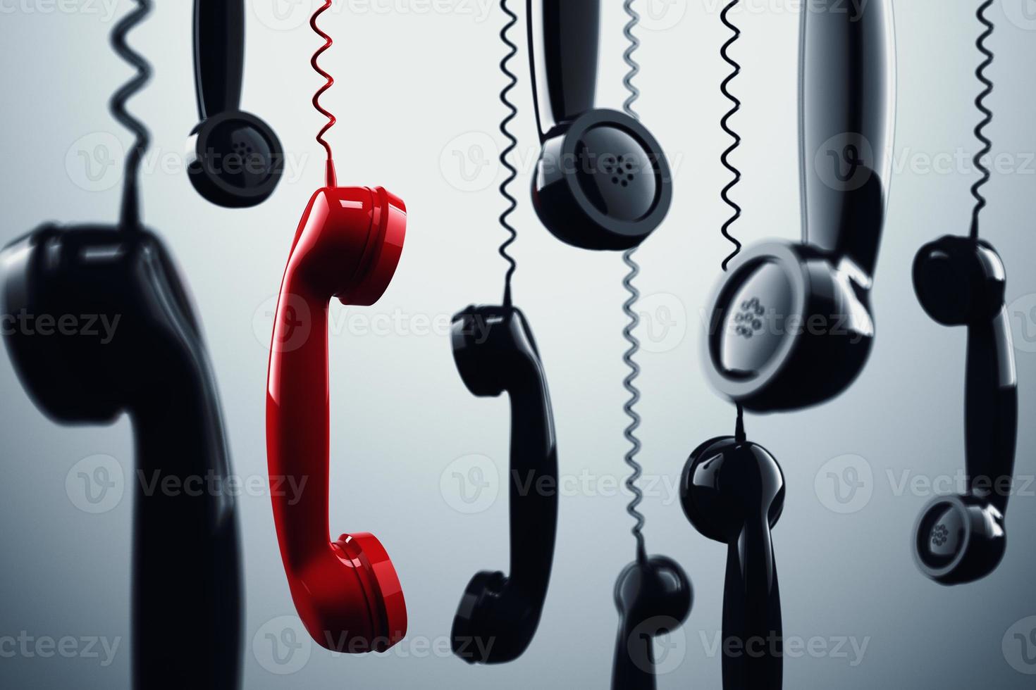 3D rendering telephone handset photo