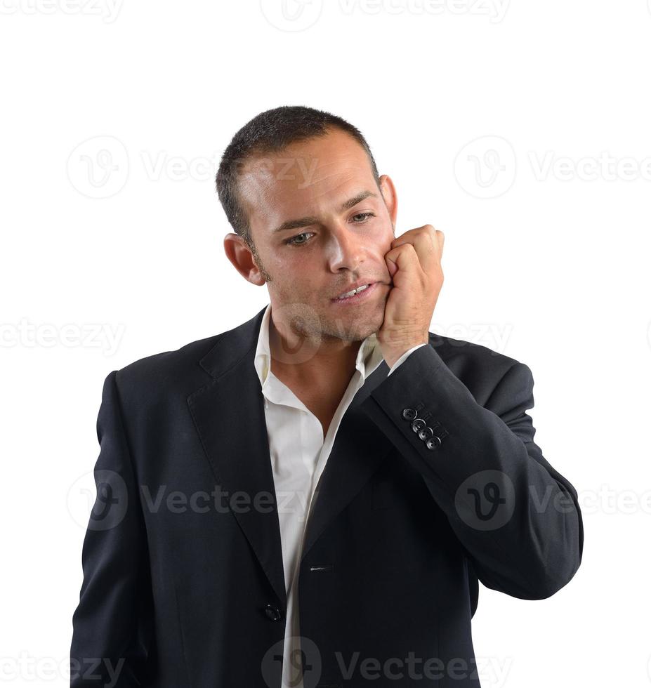 Businessman under tension photo