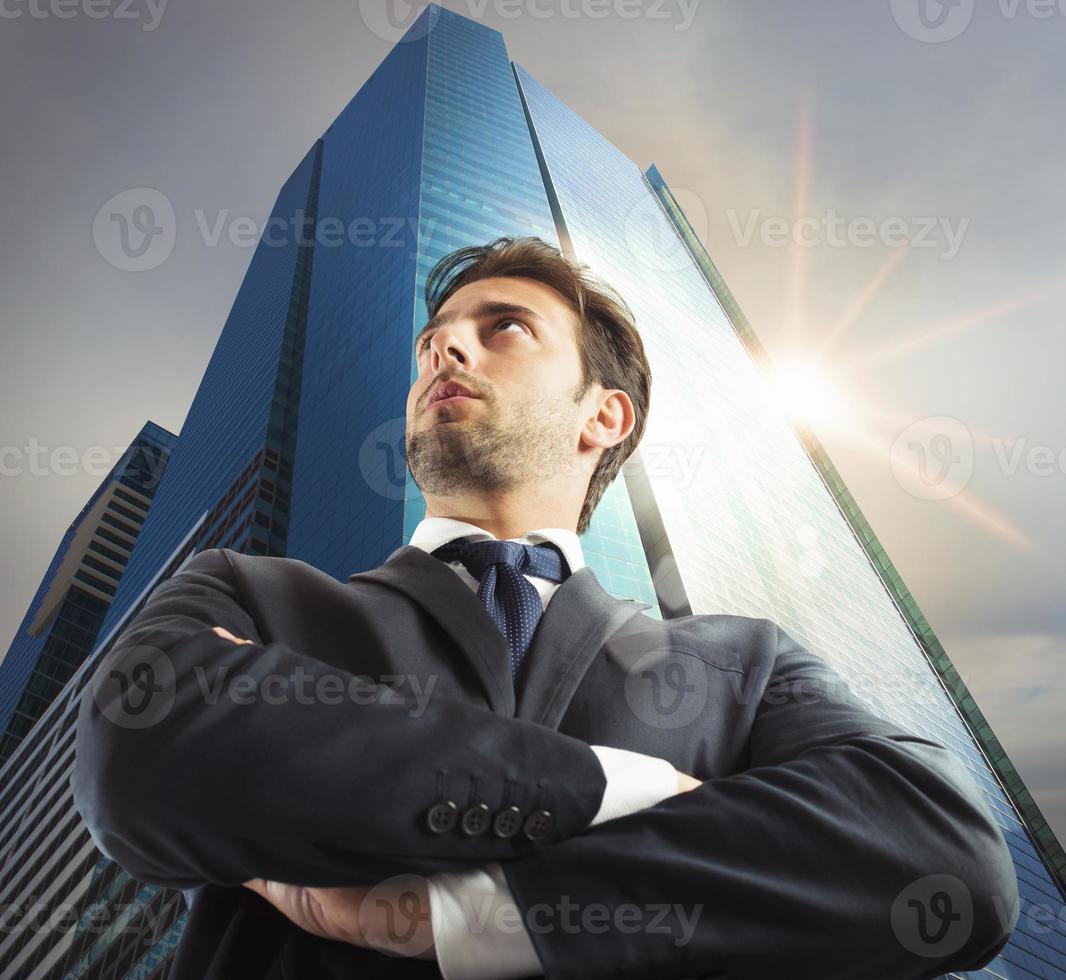 Successful businessman of the city photo