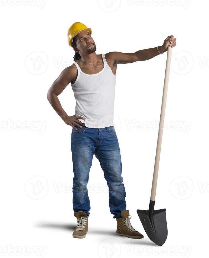 Sexy construction worker photo