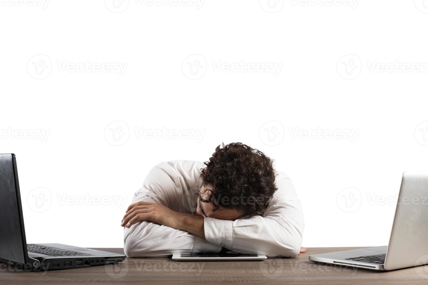 Exhaustion from overwork photo