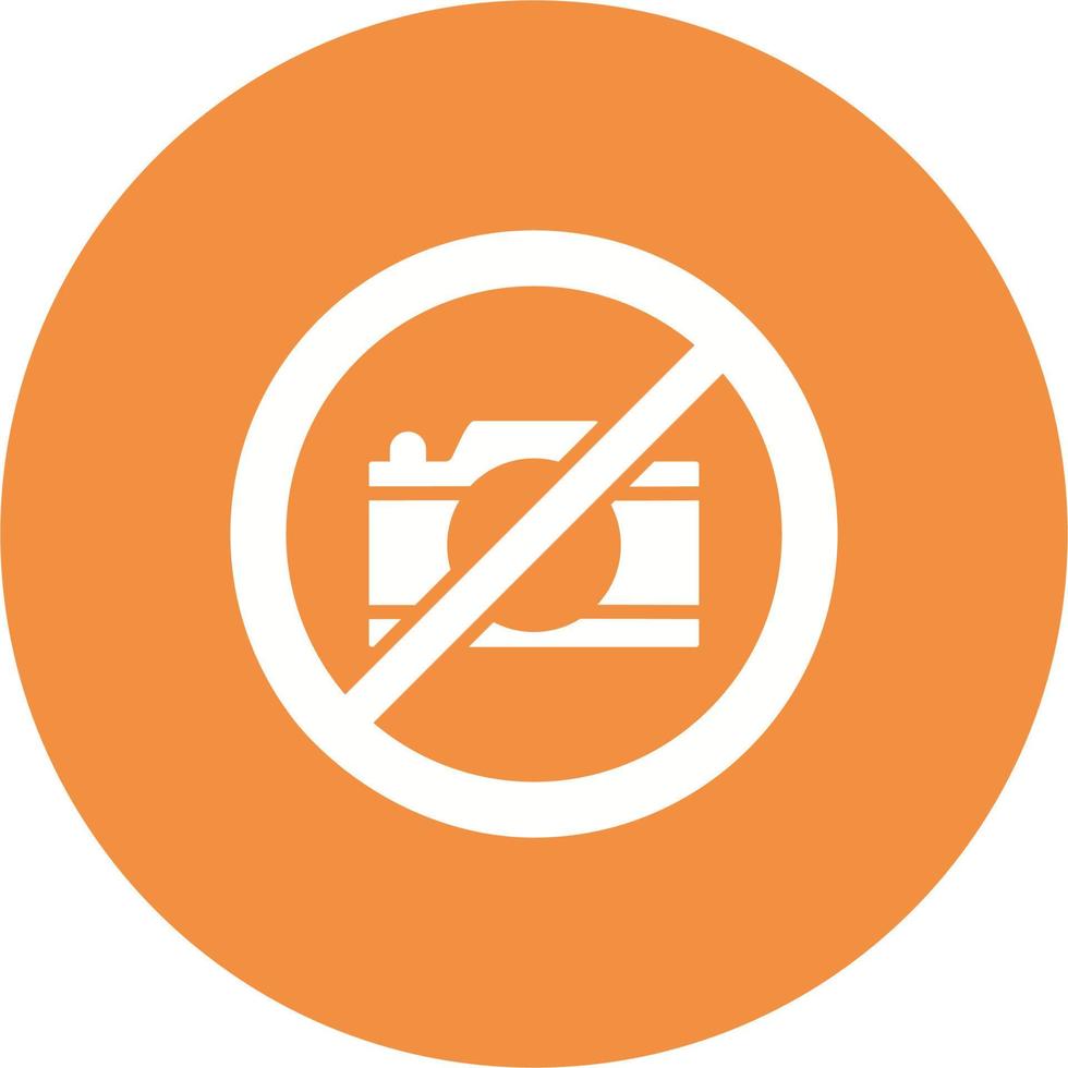 No camera Vector Icon