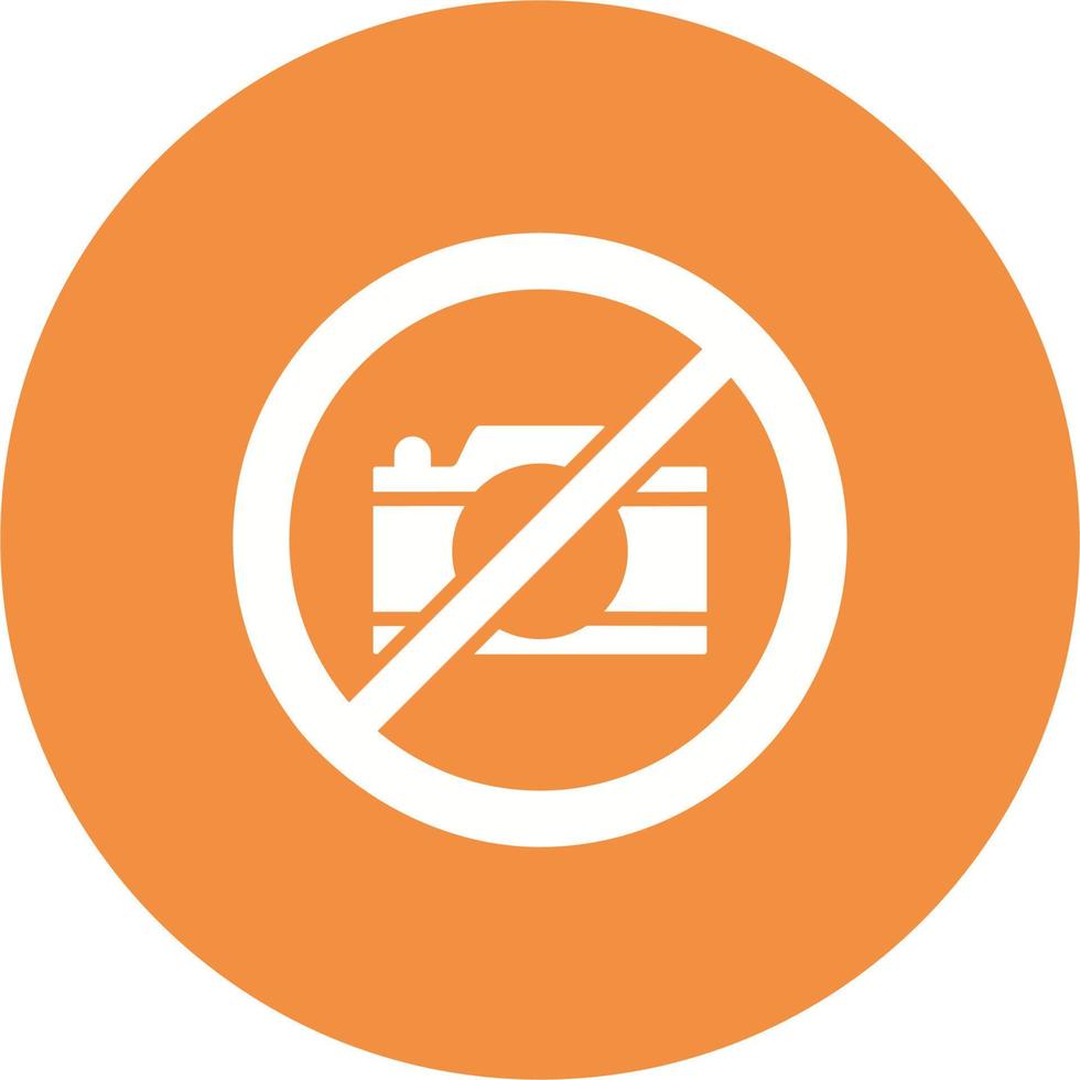 No camera Vector Icon