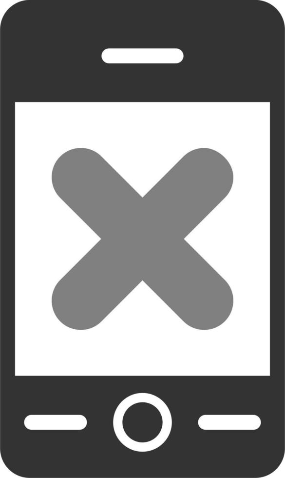 No Phone Vector Icon