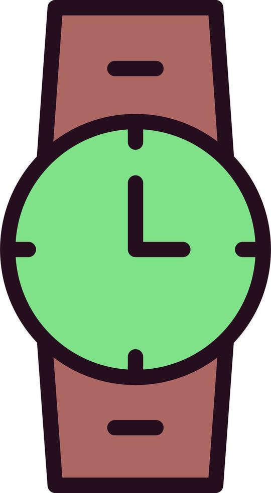 icono de vector de reloj de pulsera