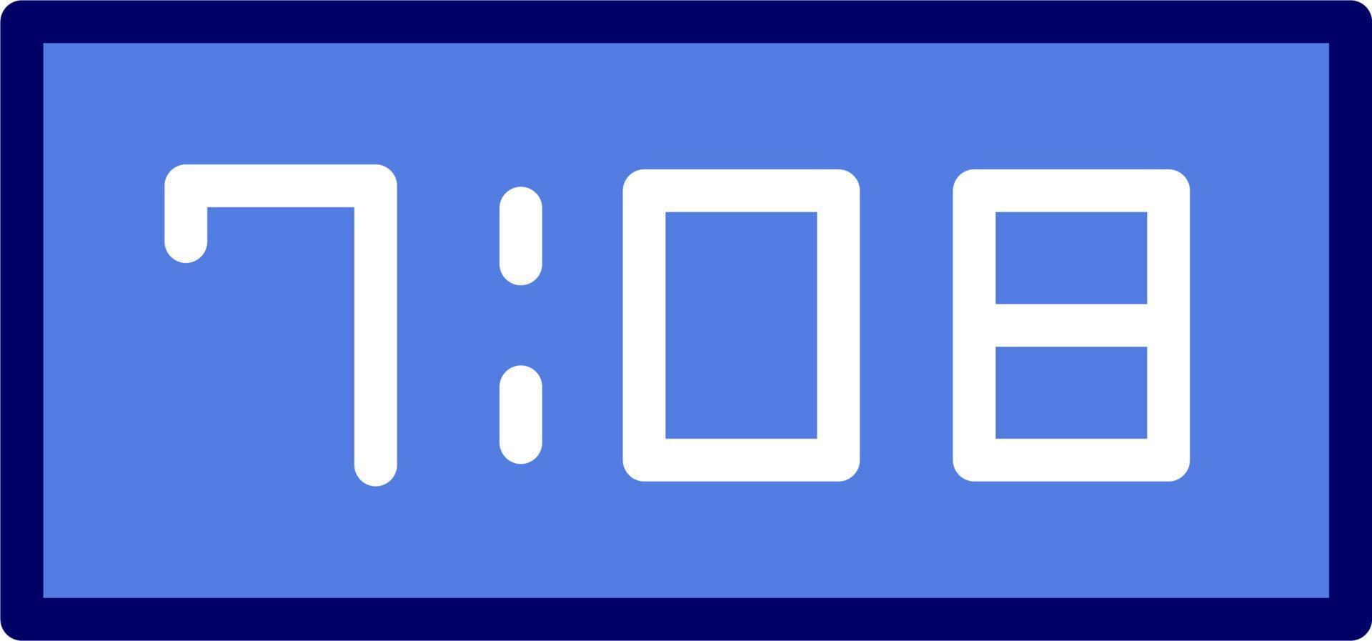 Digital Clock Vector Icon