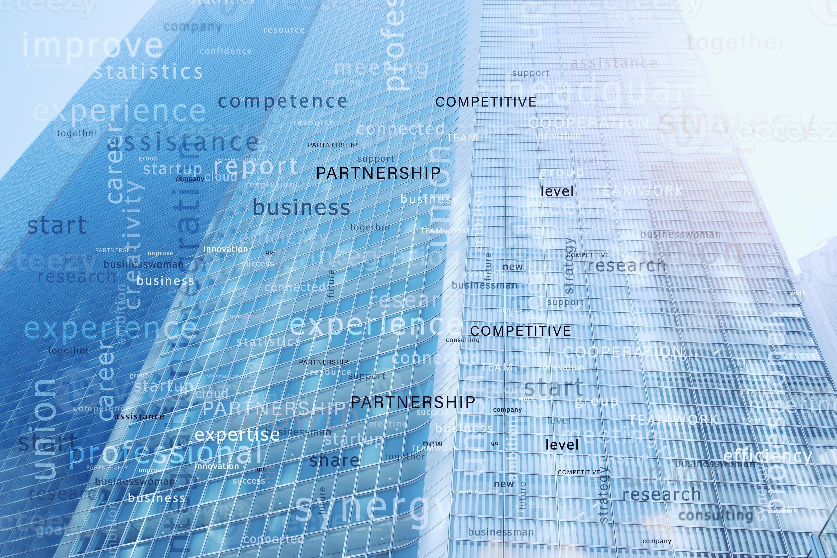 Internet network background with most important business terms 20725120