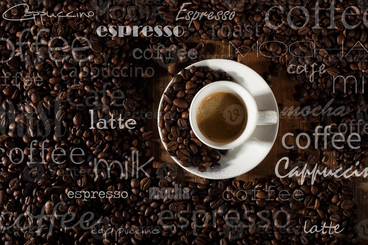 Background of cup of coffee photo