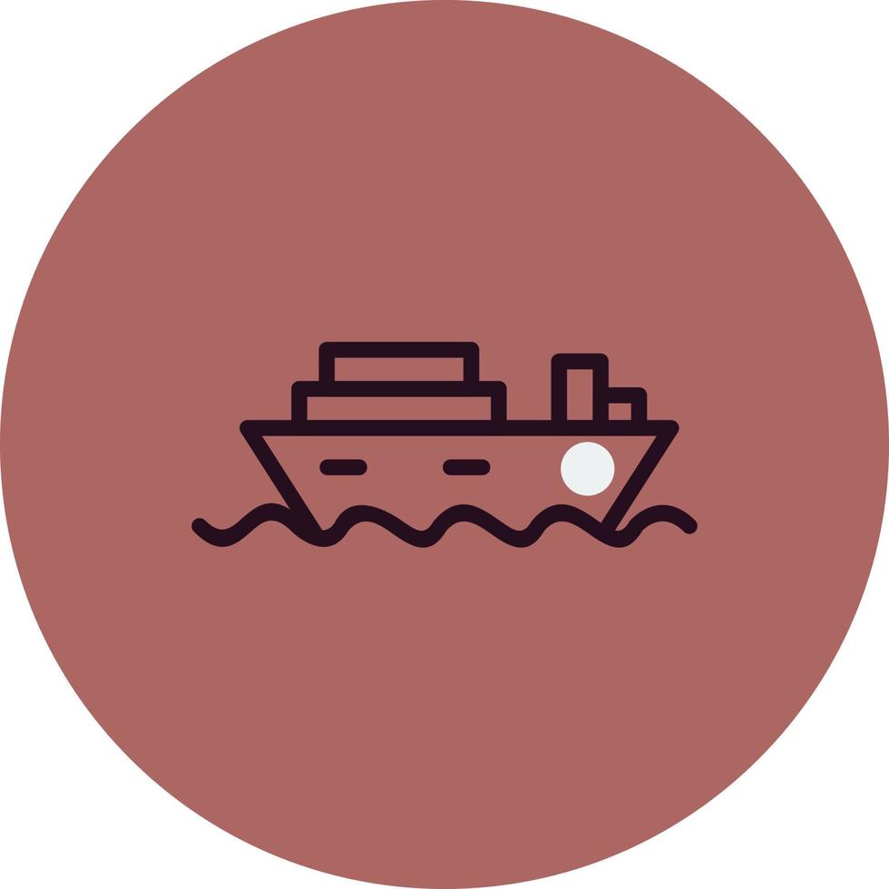 Cruise Ship Vector Icon