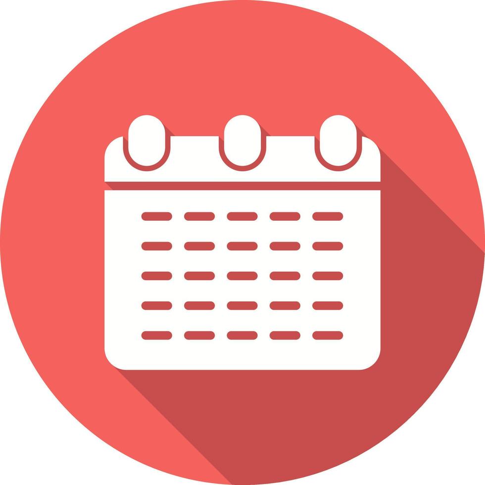 Monthly Calendar Vector Icon