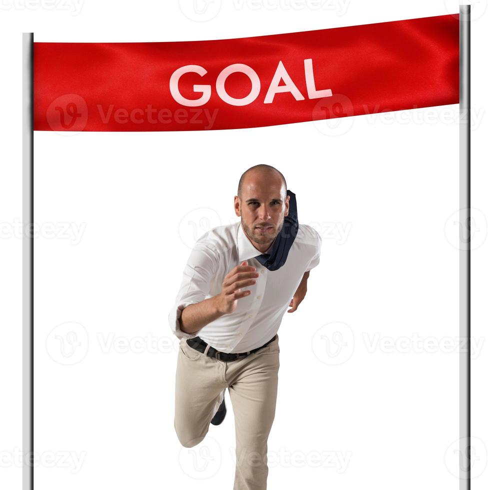 Achievement business goal photo