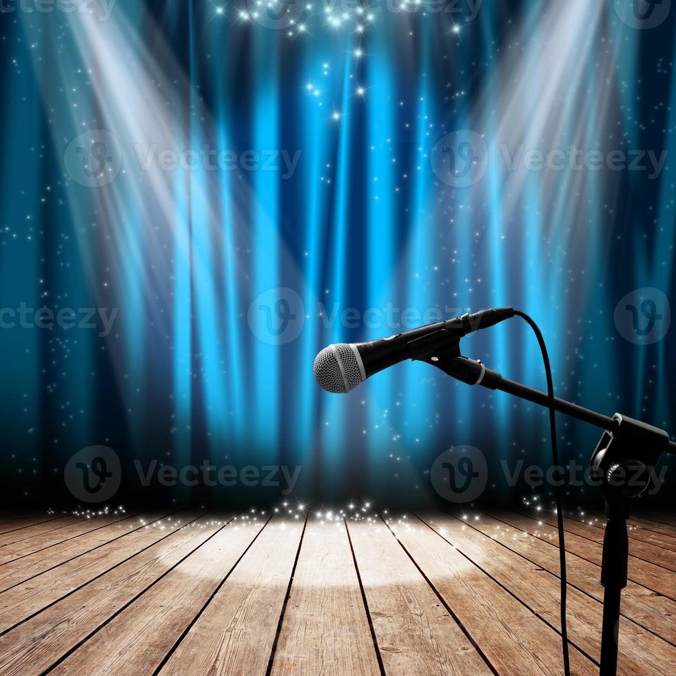 Stage and microphone photo