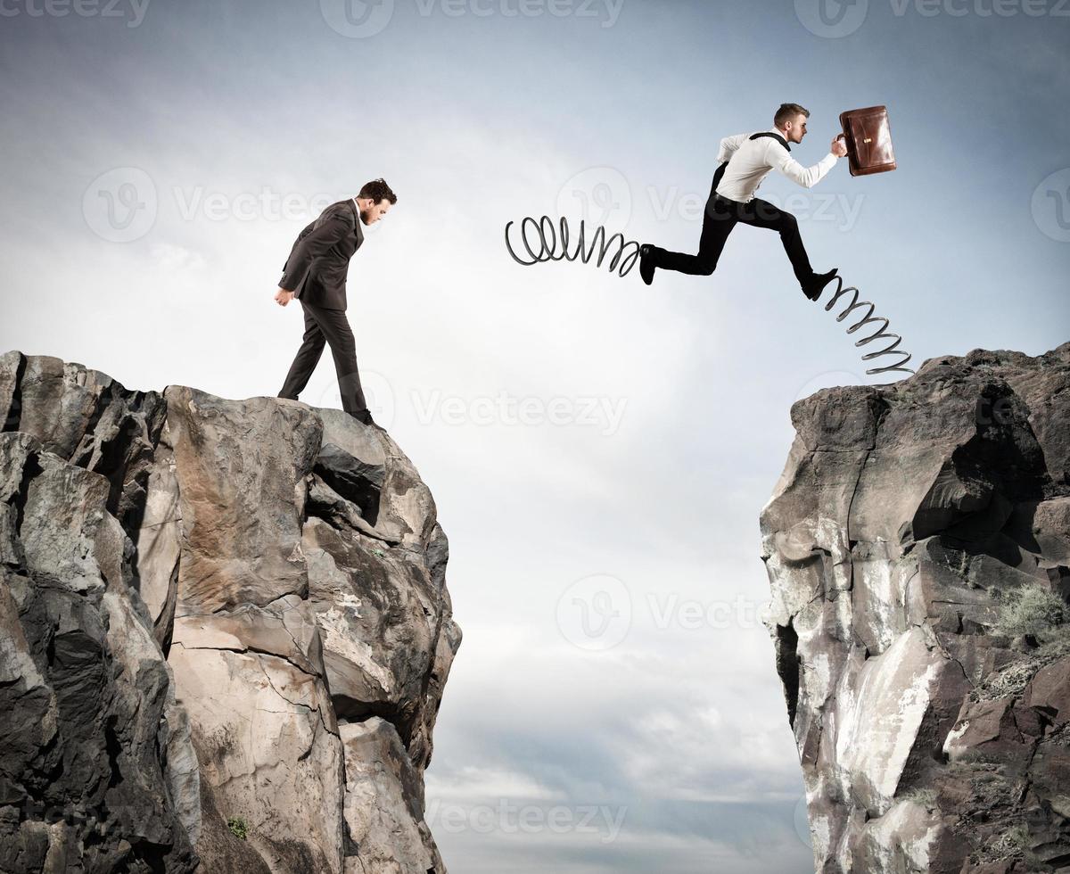 Irregular competition with obstacle photo