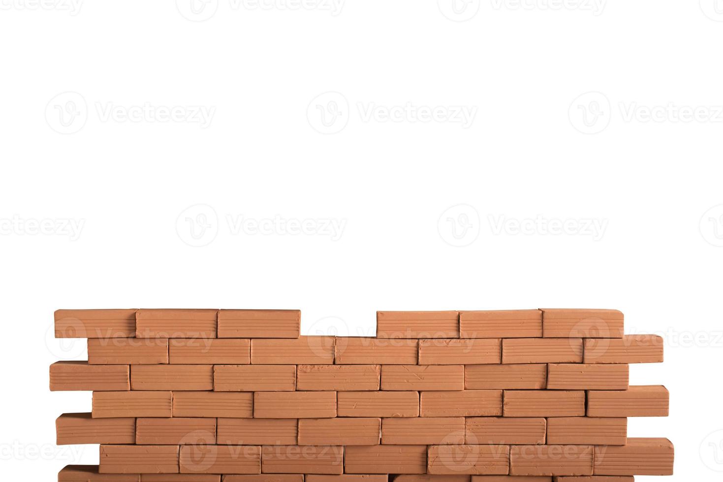 Isolated brick wall photo