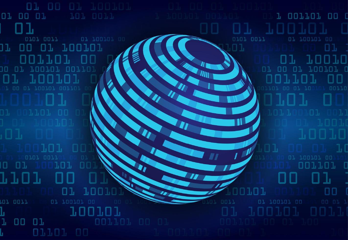 Modern World Map Holograph on Technology Background vector
