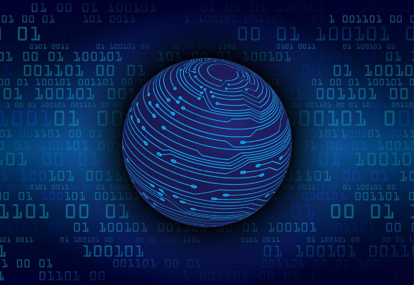 Modern World Map Holograph on Technology Background vector