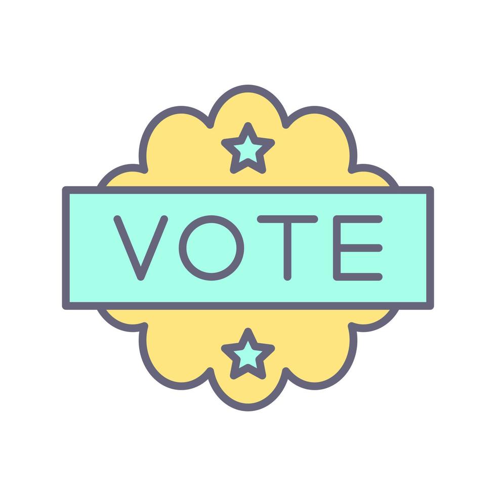 Vote Unique Vector Icon