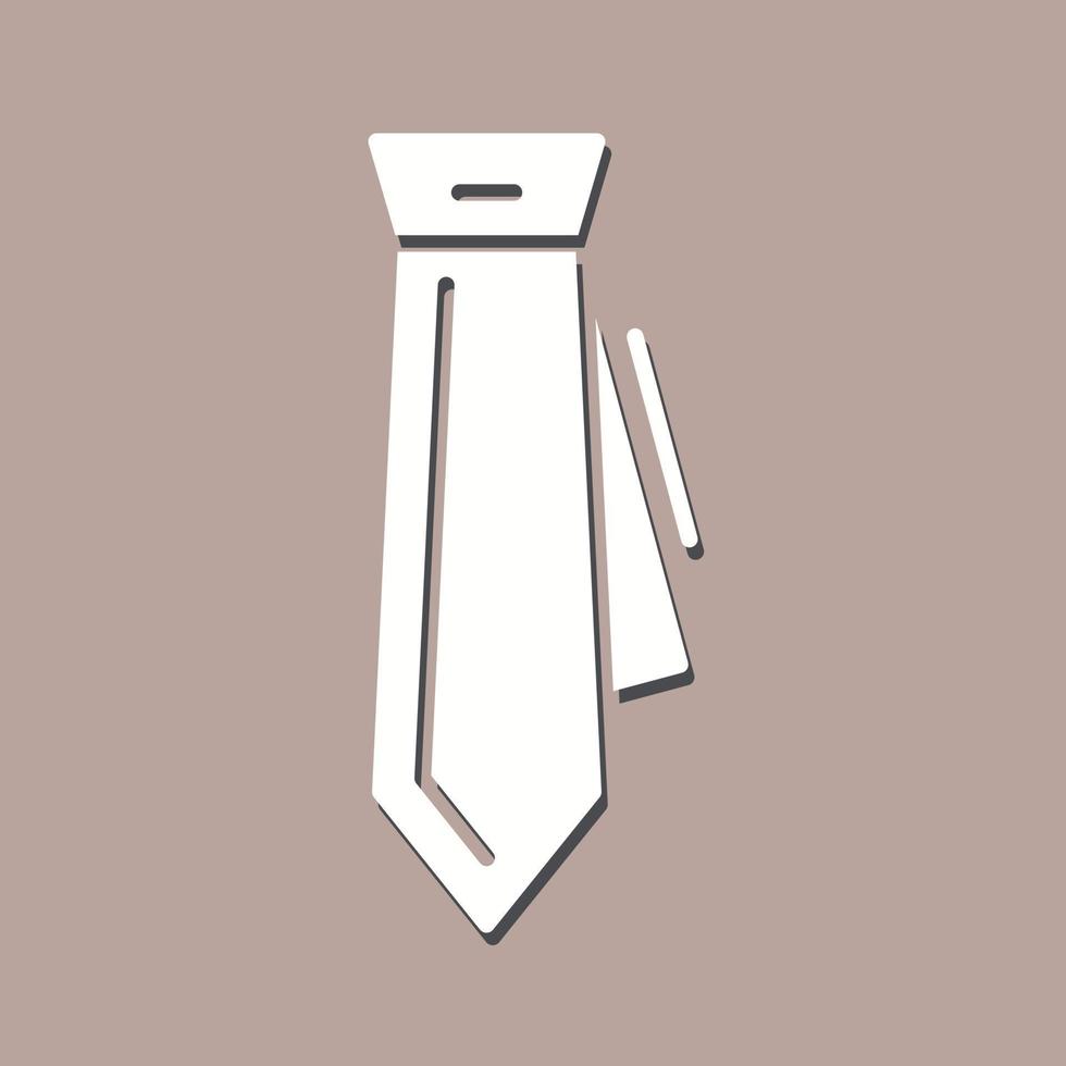 Tie Unique Vector Icon