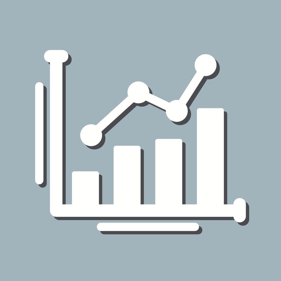 Bar Chart Unique Vector Icon