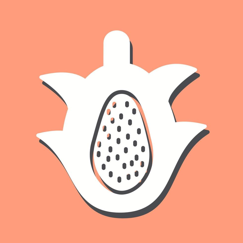Dragon Fruit Unique Vector Icon