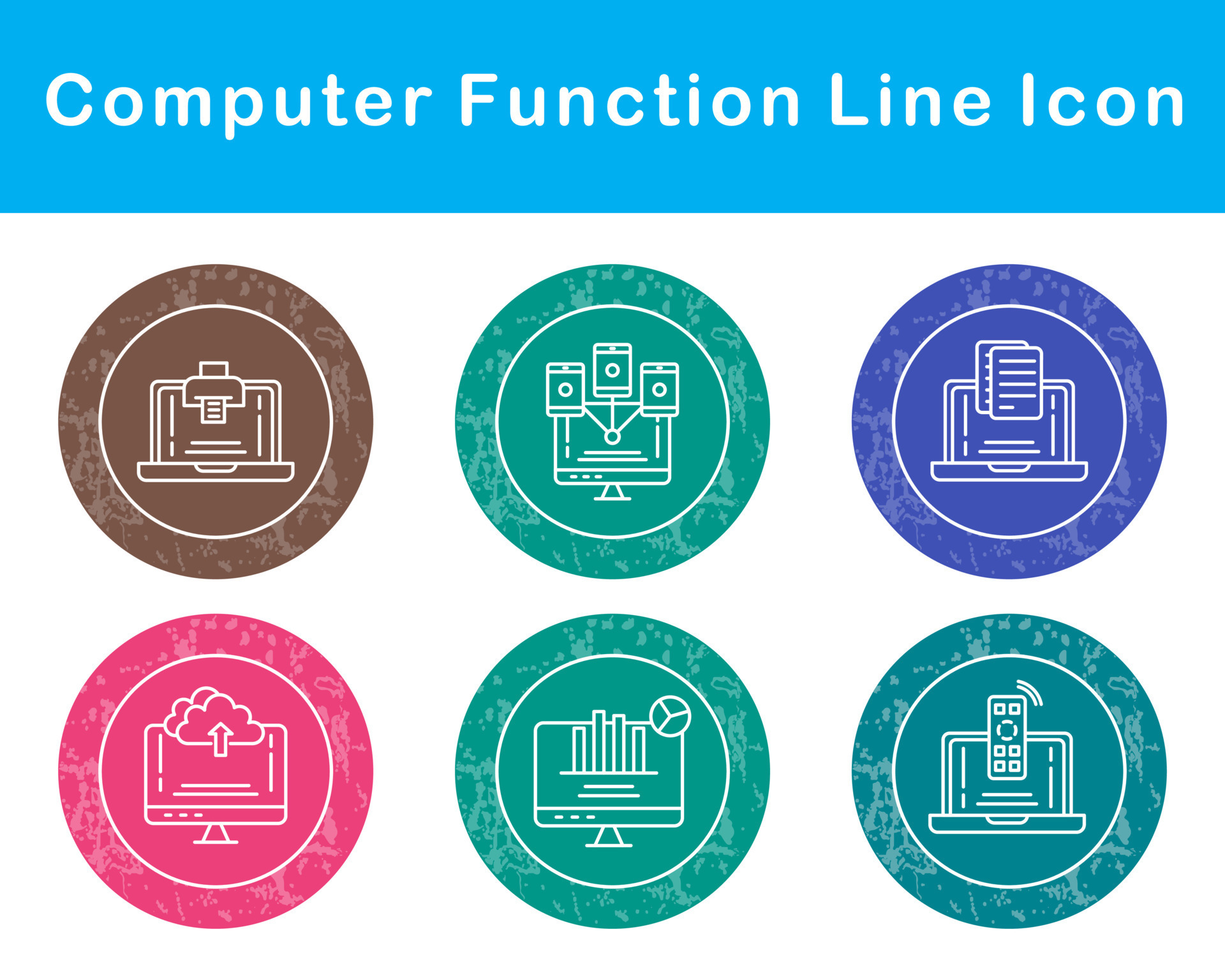 Computer Function Vector Icon Set 20728239 Vector Art at Vecteezy