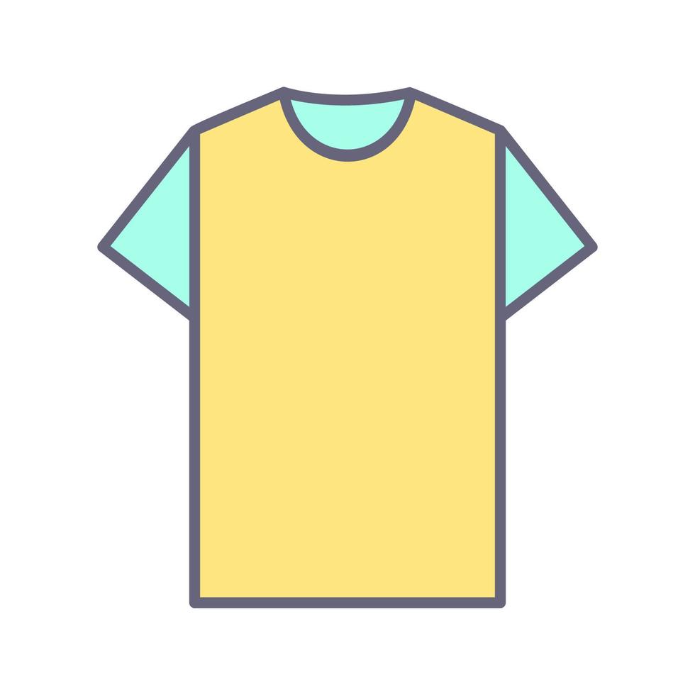 Plain T Shirt Unique Vector Icon