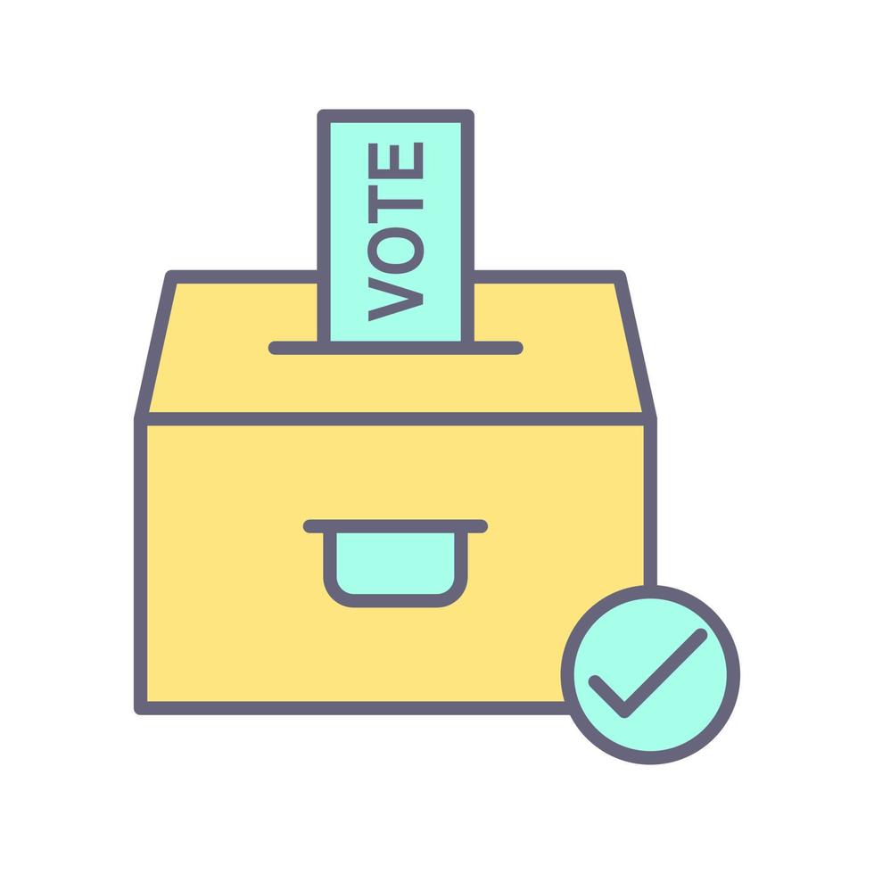 Going to cast vote Unique Vector Icon