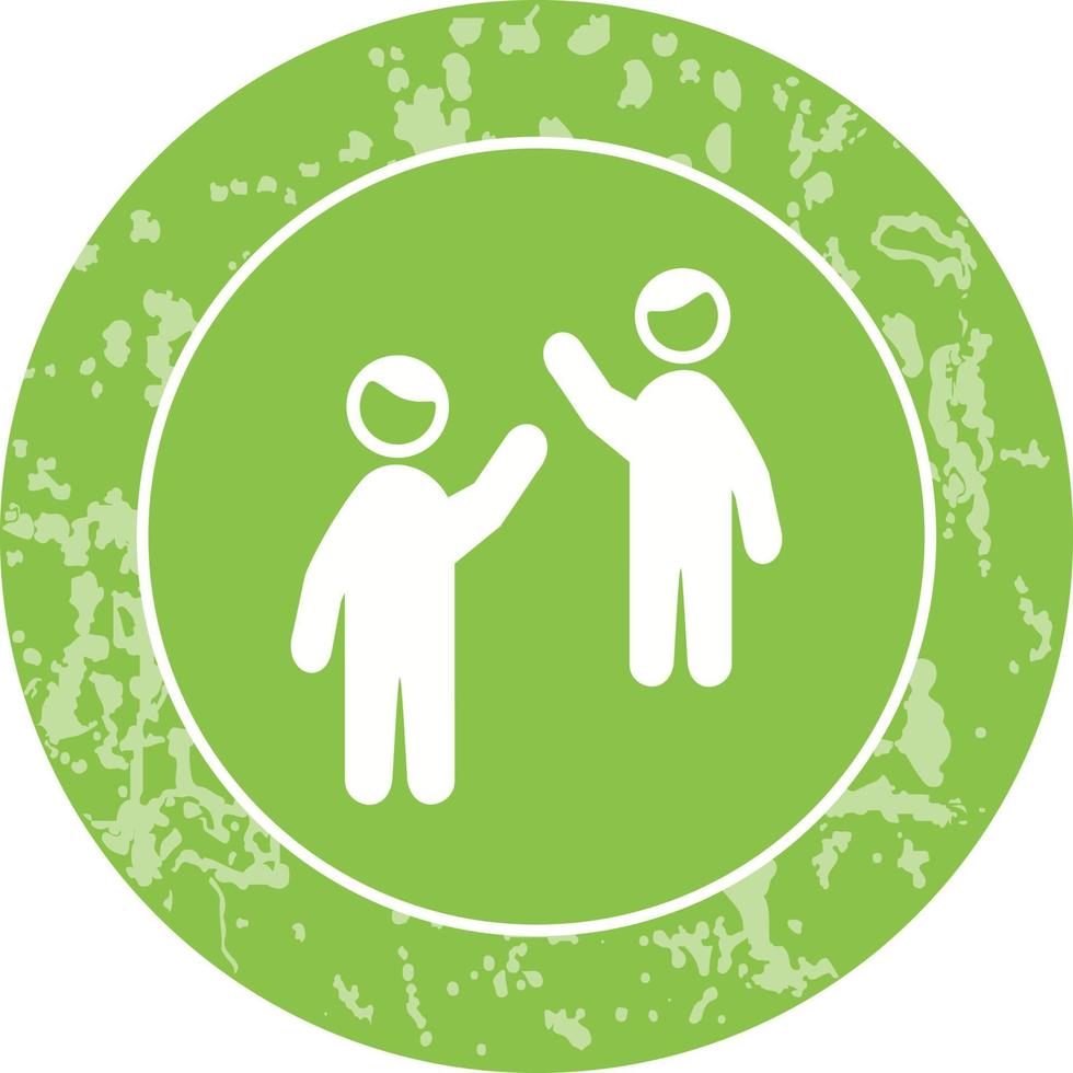 Waving to people  Unique Vector Icon